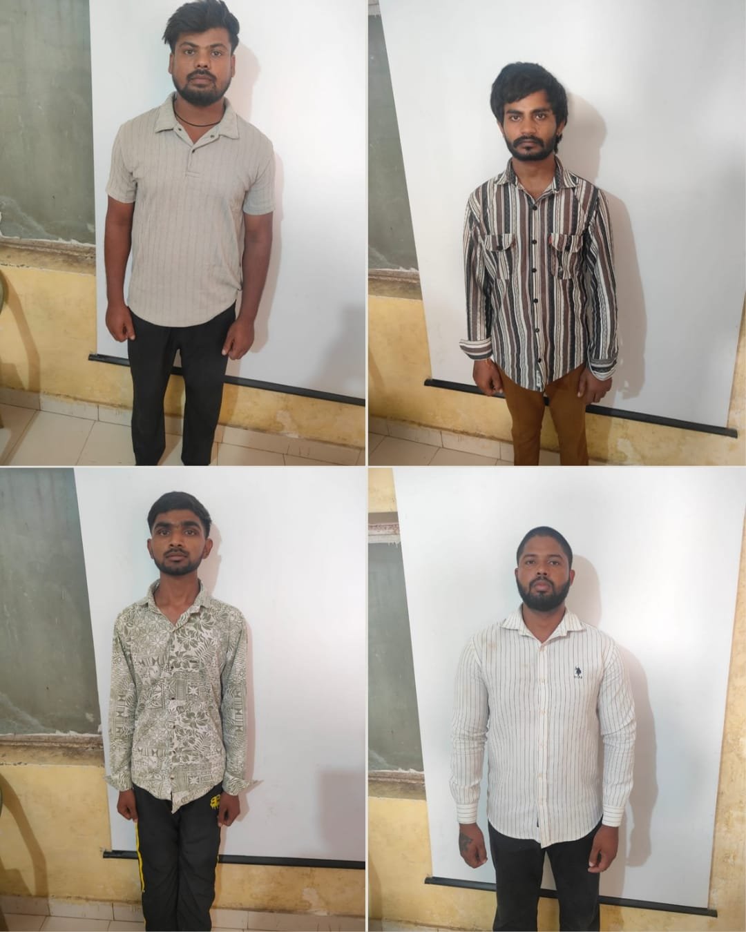 गाडी से घर में मारी टक्कर फिर ईंट व पत्थरों से किया हमला, 4 आरोपी गिरफ्तार, थाना पल्ला की कार्रवाई